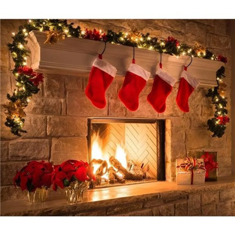 Garland with 50 LED Lights, Pre-Lit Christmas Garland, Outdoor Decorations
